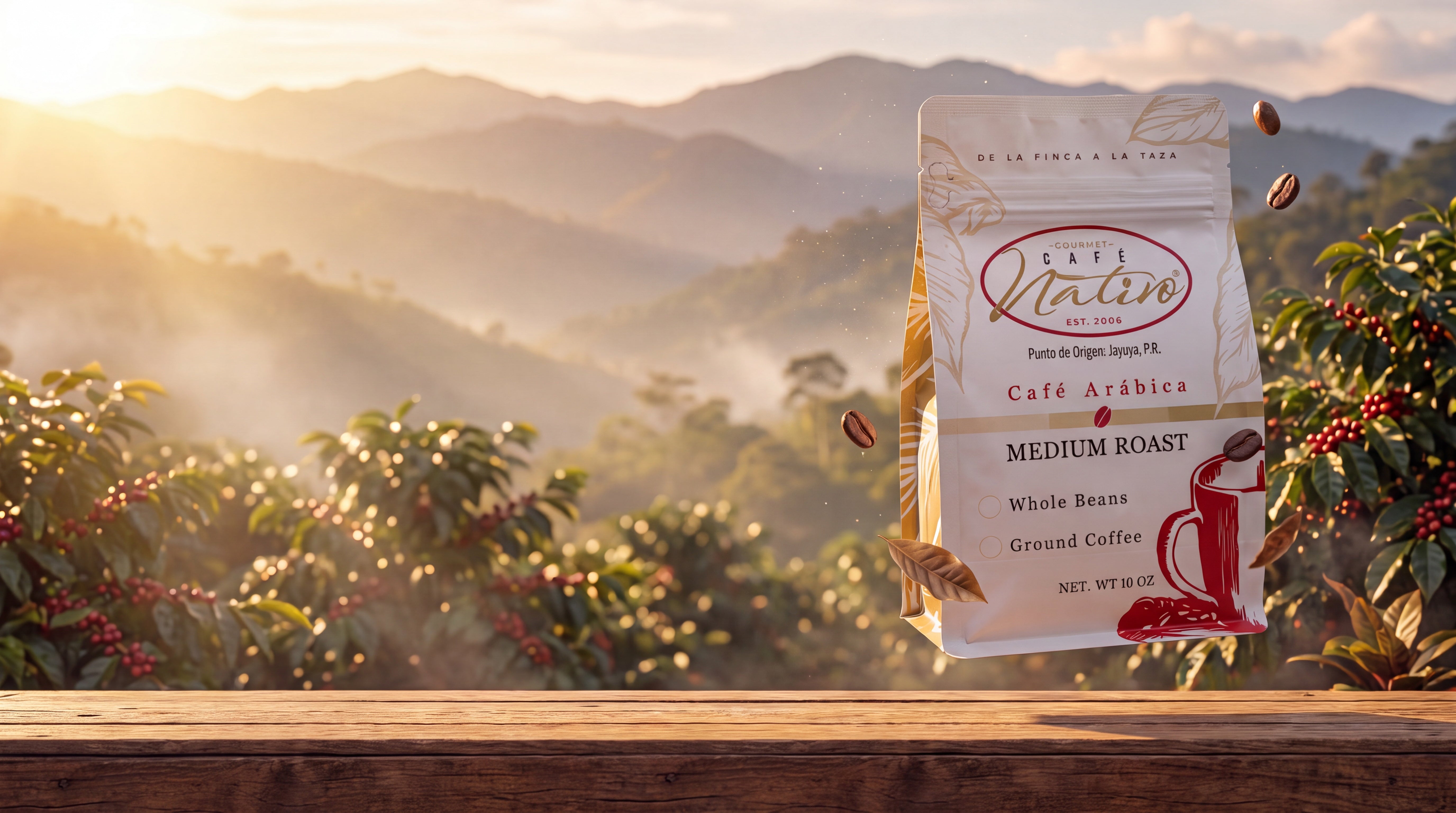 Jayuya, Puerto Rico coffee farm